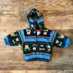Boys Super Soft Hoodie with Teddy Bears